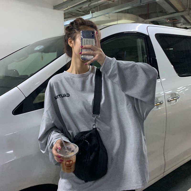 A254 ÁO THU ĐÔNG ULZZANG CAUTION.