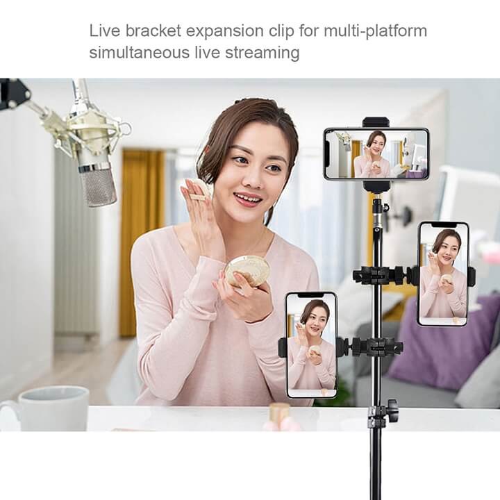 Bộ kẹp gắn điện thoại và phụ kiện lên thân tripod Puluz