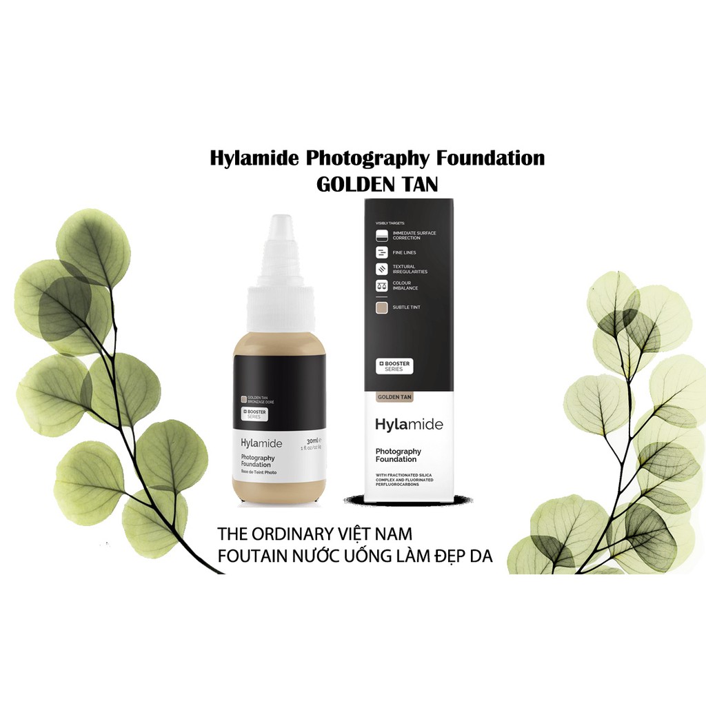 Hylamide - Finisher Photography Foundation GOLDEN TAN kem nền