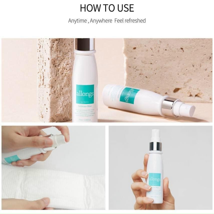 Xịt Khoáng Phụ Khoa Làm Sạch, Khử Mùi ALLONGS INTIMATE MIST | BigBuy360 - bigbuy360.vn