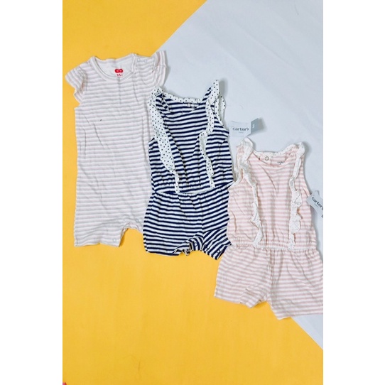 Bộ liền thân romper body đùi xuất dư chất liệu cotton mẫu ngẫu nhiên cho bé trai bé gái size 3-24m