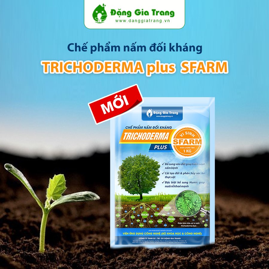 Gói 1kg Nấm đối kháng Trichoderma Plus SFARM