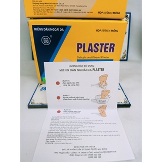 Miếng dán mụn cóc PLASTER, 1 túi 4 miếng