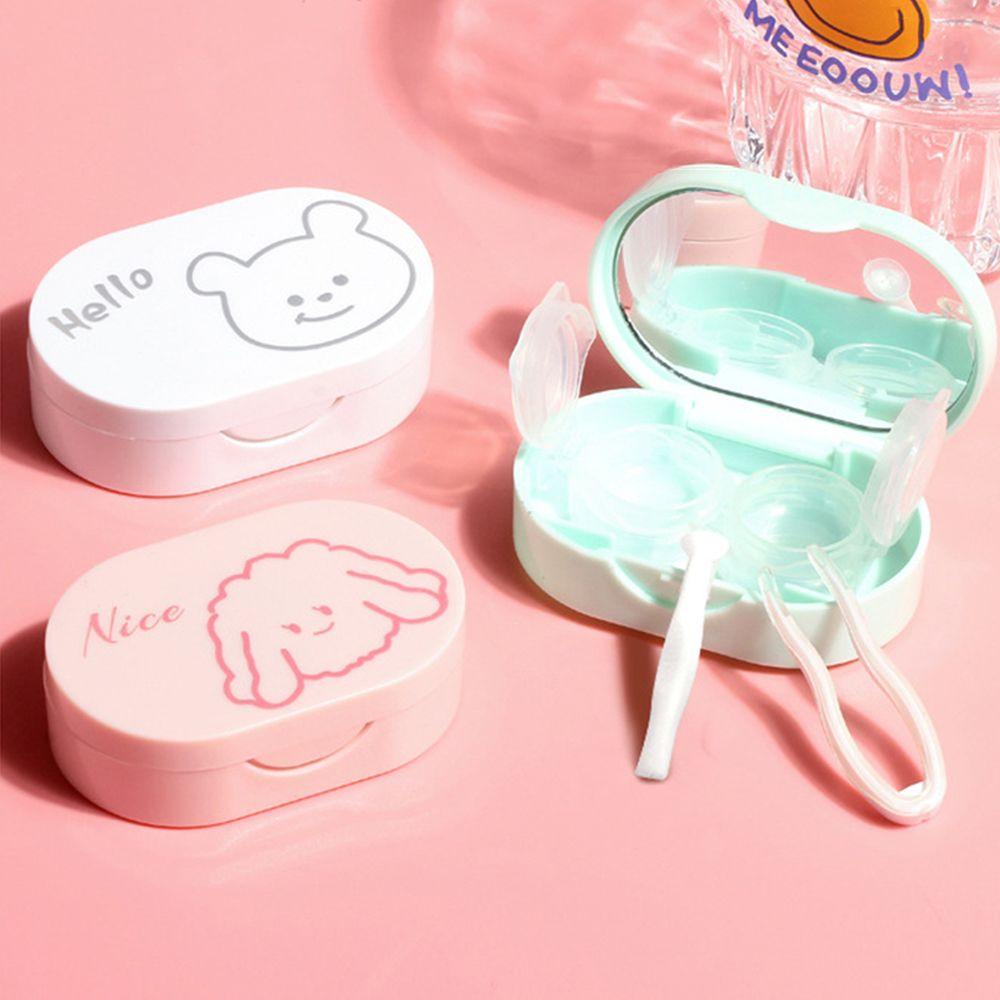 Hộp Đựng Kính Áp Tròng Bằng Nhựa Cứng Tiện Dụng Mang Theo Du Lịch