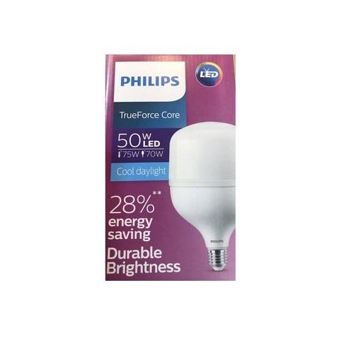 ( BỘ 4 ) BÓNG ĐÈN LED BULB PHILIPS 50W HI-LUMEN TFORCE CORE HB MV ND E27 GEN3 ( THAY THẾ BÓNG COMPACT CÔNG SUẤT CAO )