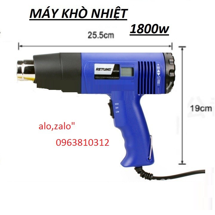 SÚNG KHÒ  NÓNG KHÒ NHIỆT 2000W