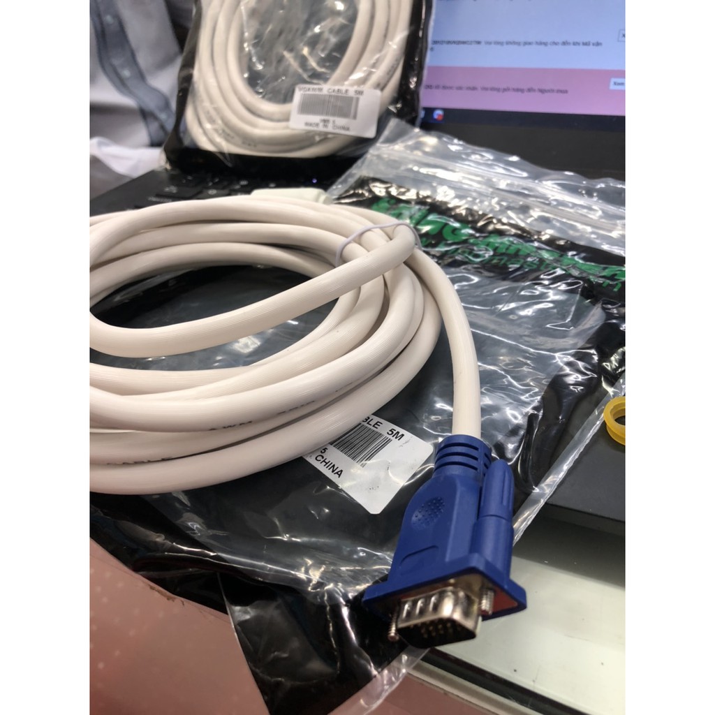 Cáp VGA KINGMASTER 5M- Chính Hãng 100%- Chất Lượng Tốt- Bảo Hành 6 Tháng