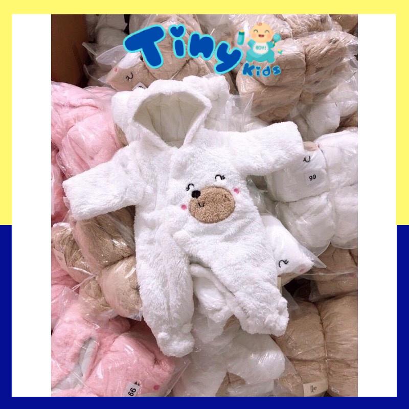 Bộ Body Lông Cừu Chất Dày Dặn Ủ Ấm Cho Bé  từ 5-14 kg (Kèm hình thật) - Tiny Kids