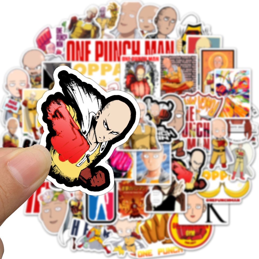 50 Hình Dán Nhân Vật Hoạt Hình One Punch Man Trang Trí Đa Năng