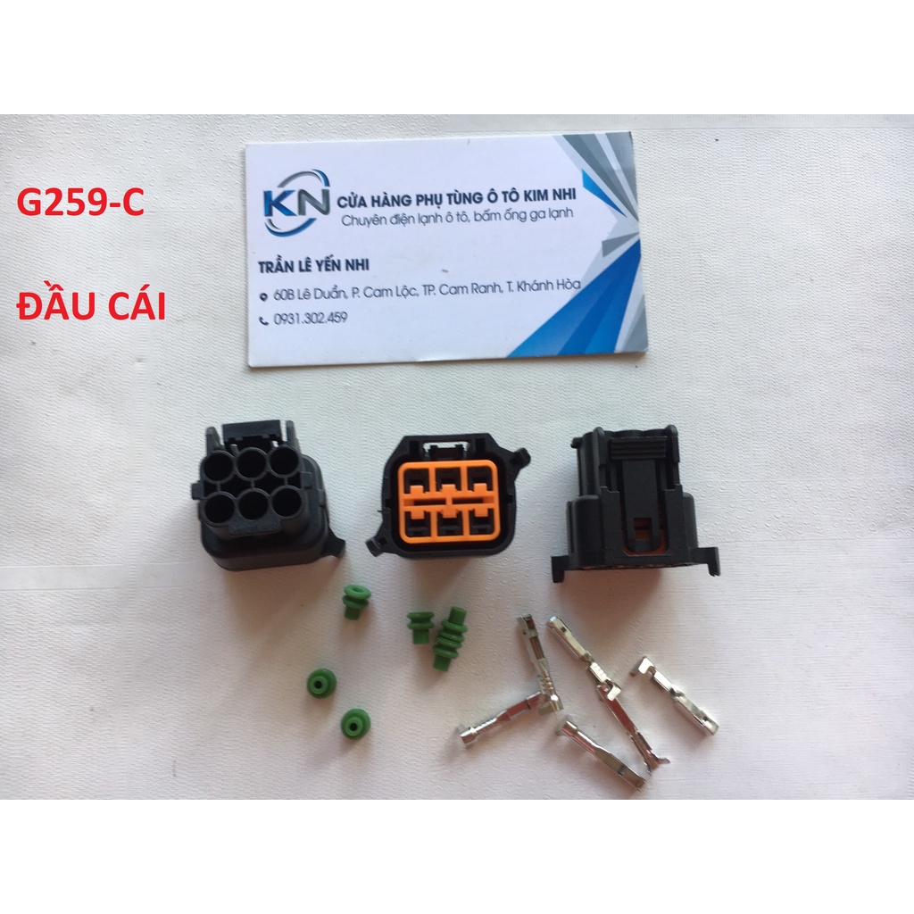 G259-Giắc cắm Hyundai Kia phích cắm sửa đổi đèn pha mới 6 lỗ
