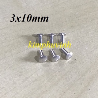 50 con - 3x10mm đinh tán nhôm - tán rive nhôm - rive nhôm