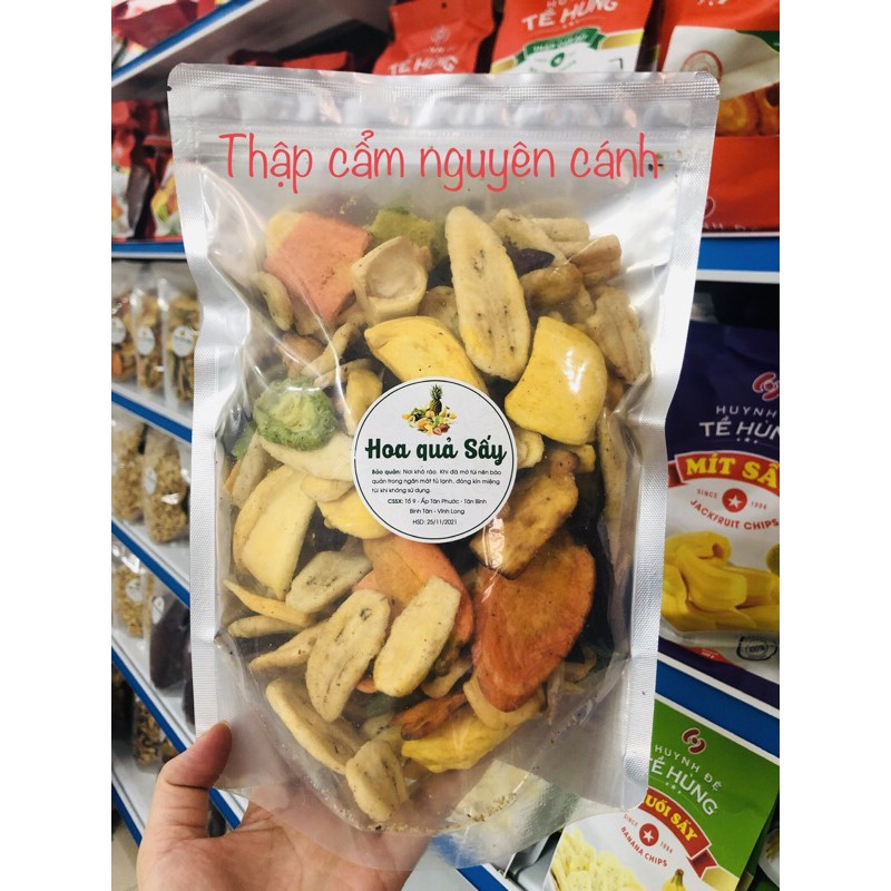 1kg Hoa quả sấy (Trái cây sấy) thập cẩm A nguyên cánh