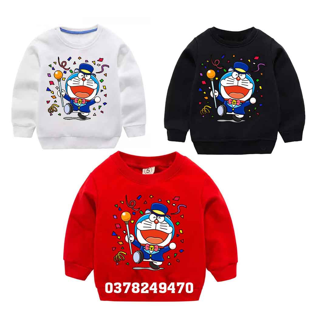 Áo thu đông dài tay, in DORAMON , Thời trang trẻ em