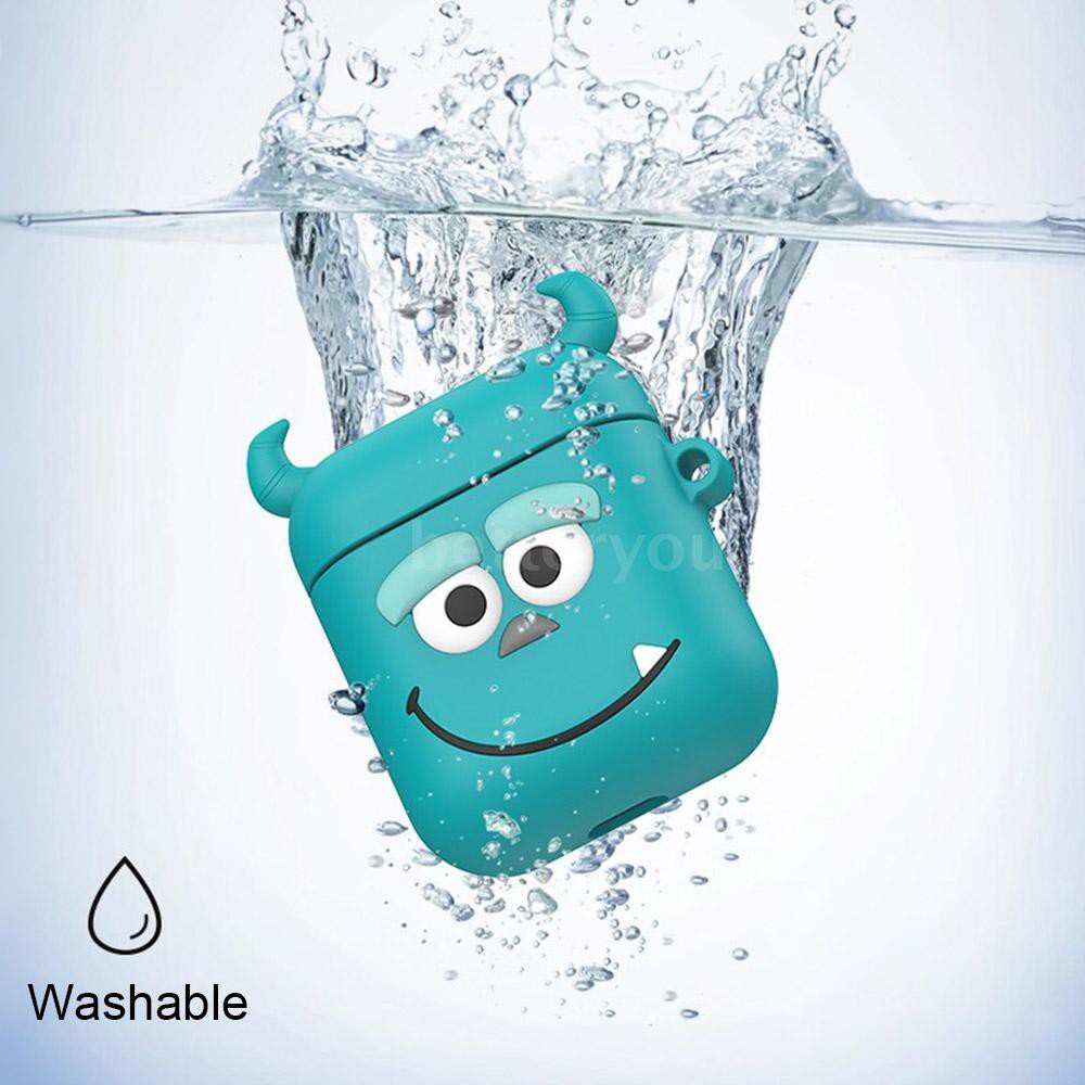 Hoạt Hình Vỏ Bảo Vệ Hộp Sạc Tai Nghe Airpods Hình Gấu Nâu Kèm Móc Khóa Xinh Xắn | BigBuy360 - bigbuy360.vn