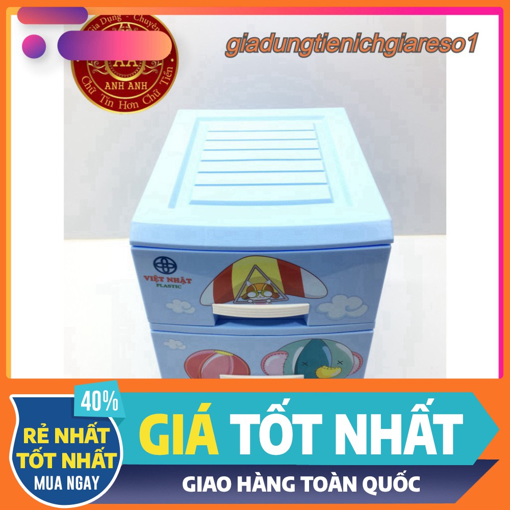 [Rẻ Vô Địch] TỦ NHỰA VIỆT NHẬT 3 TẦNG MINI - TỦ QUẦN ÁO TRẺ EM- Giá Rẻ.