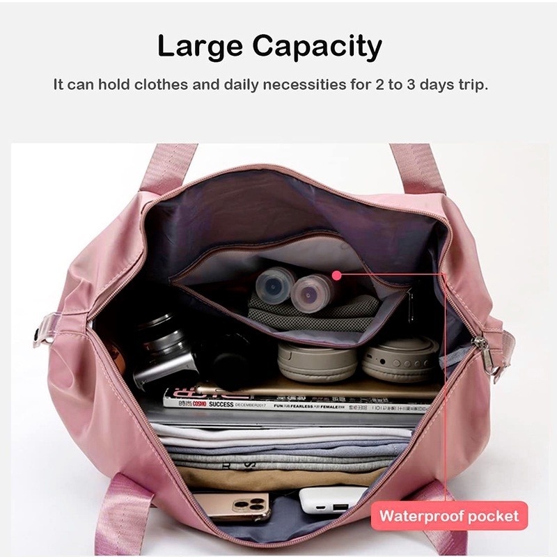 1 Túi Đựng Hành Lý Du Lịch Chống Nước Chống Mòn Sức Chứa Lớn Có Thể Gấp Gọn