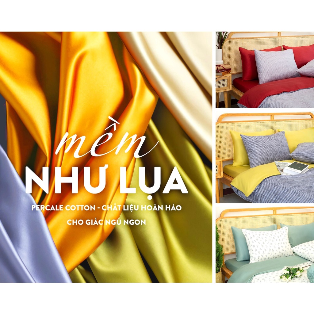 Bộ Chăn Gối Lụa Envogue Home Cotton Percale Hoạ Tiết