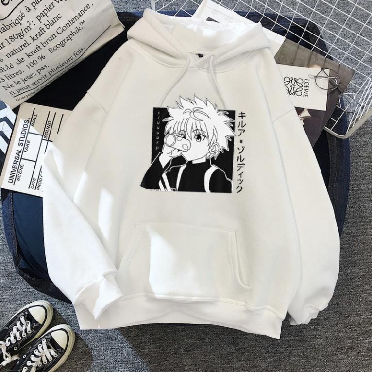 Áo Kawaii Hunter X Hunter Hoodies Sweatshirt Killua Zoldyck Anime Manga unisex siêu hot0