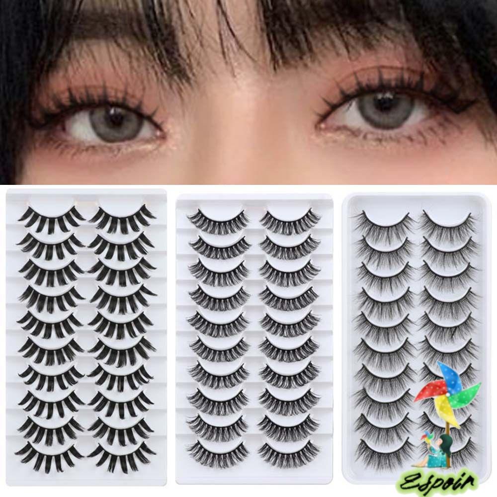 Bộ 10 Cặp Lông Mi Giả Mềm Mịn Tự Nhiên Tái Sử Dụng Được ESPO