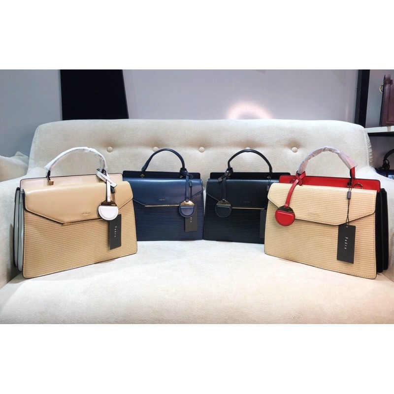 Túi Tay cầm PEDRO Lizard-Effect Structured Top Handle Bag