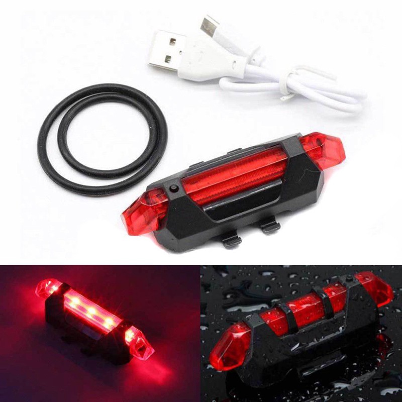 Bộ Đèn LED Chiếu Sáng Phía Trước Xe Đạp Sạc USB Tiết Kiệm Năng Lượng Cao Cấp