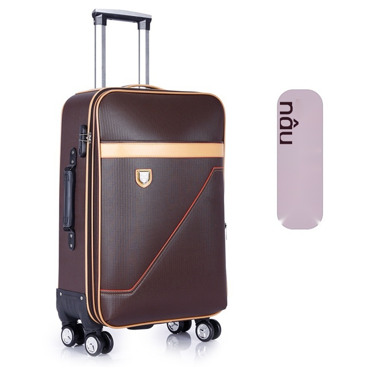 Hộp đựng xe đẩy bánh xe phổ thông vali doanh nhân da mềm vali hành lý xách tay hộp đựng mật khẩu sức chứa lớn phụ nữ