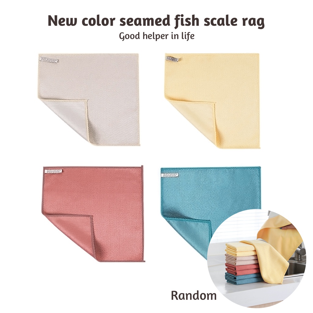 Khăn lau vệ sinh JUJIAJIA thiết kế dày dặn họa tiết sọc ca rô mau khô tiện lợi cho nhà bếp