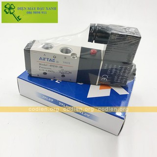 Van điện từ 4V210-08 (Van Khí Nén 5/2, Ren 12,7mm) thương hiệu Airtac