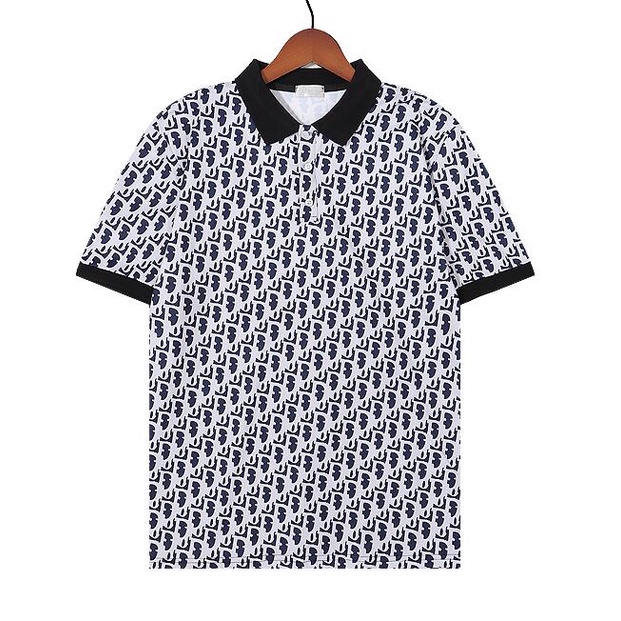 Áo Thun Polo Tay Ngắn Vải Cotton In Họa Tiết Thời Trang Cho Nam Và Nữ