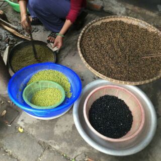 bột gạo lứt mè đen rang