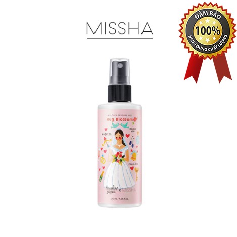 Xịt Khoáng Hương Nước Hoa [Missha] All Over Perfume Mist #Hug Blossom 120ml