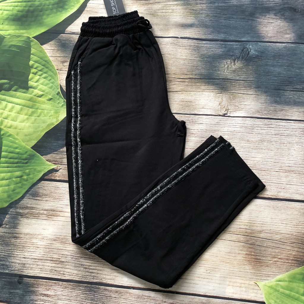 QUẦN BAGGY VIỀN KIM TUYẾN HÀN QUỐC, DÁNG THỂ THAO