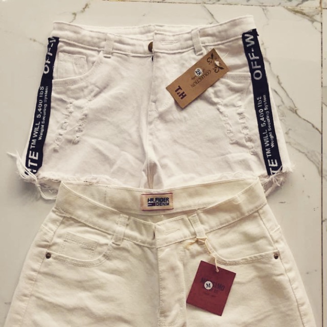 SHORTS JEAN TRẮNG