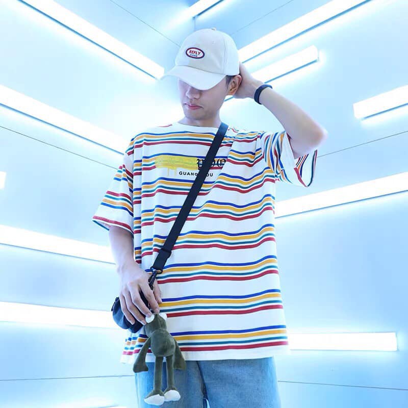 Áo thun unisex loang màu freesize giao ngẫu nhiên.