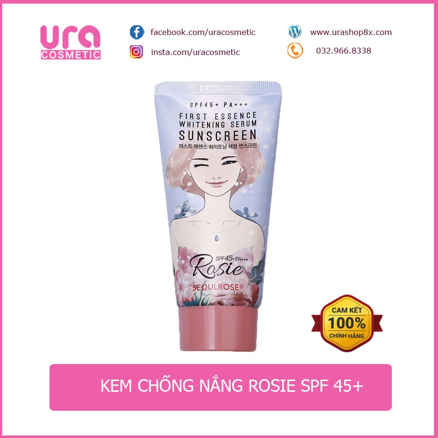 Kem chống nắng Rosie Seoul Rose [ hàng cty kèm quà tặng ]