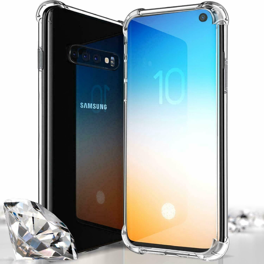 Ốp điện thoại silicon TPU trong suốt chống sốc cho Samsung Galaxy S10 S10 Plus S10Lite