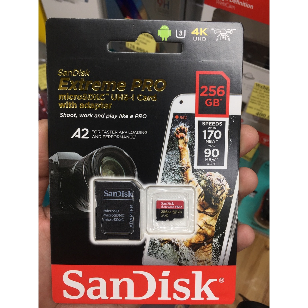 Thẻ Nhớ MicroSD 64GB/ 128GB/ 256GB/ 512GB SanDisk Extreme Pro V30 A2 200MB/s