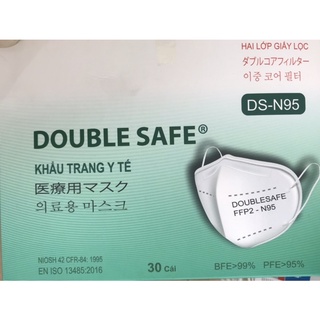 Khẩu trang n95 double safe hàng chính hãng hộp 30 cái