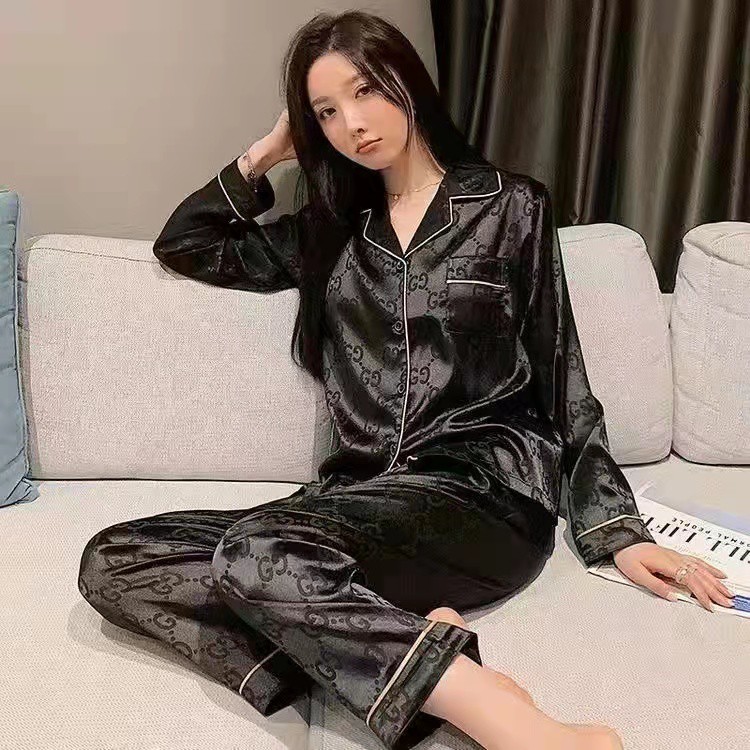 Bộ Pijama Kẻ SọC Đen TrắNg DàNh Cho Nữ - Size M-5XL
