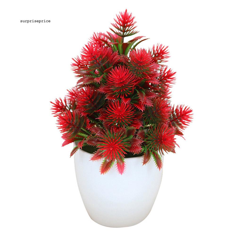 1 Chậu Cây Bonsai Nhân Tạo Mini Trang Trí Nhà Hàng / Khách Sạn