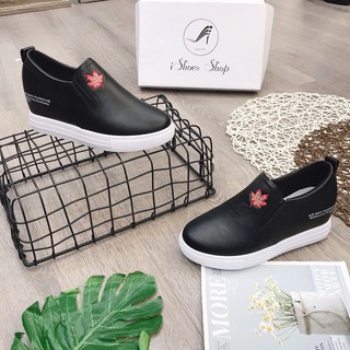 Giày slipon nữ da thật độn đế - TT012