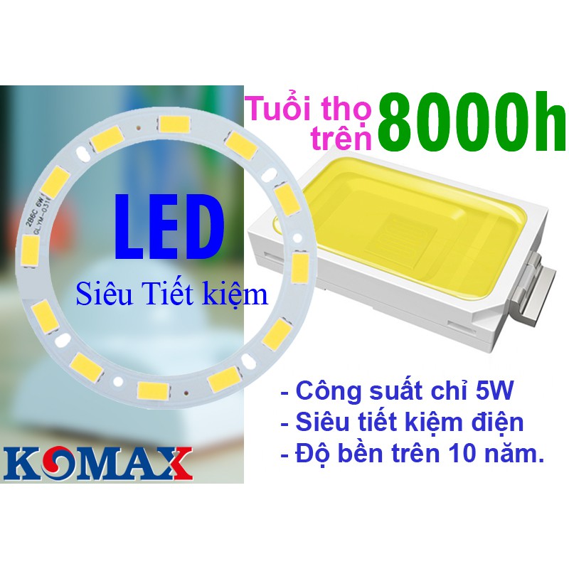 Đui đèn led cảm ứng  hồng ngoại siêu bền KM-S15N