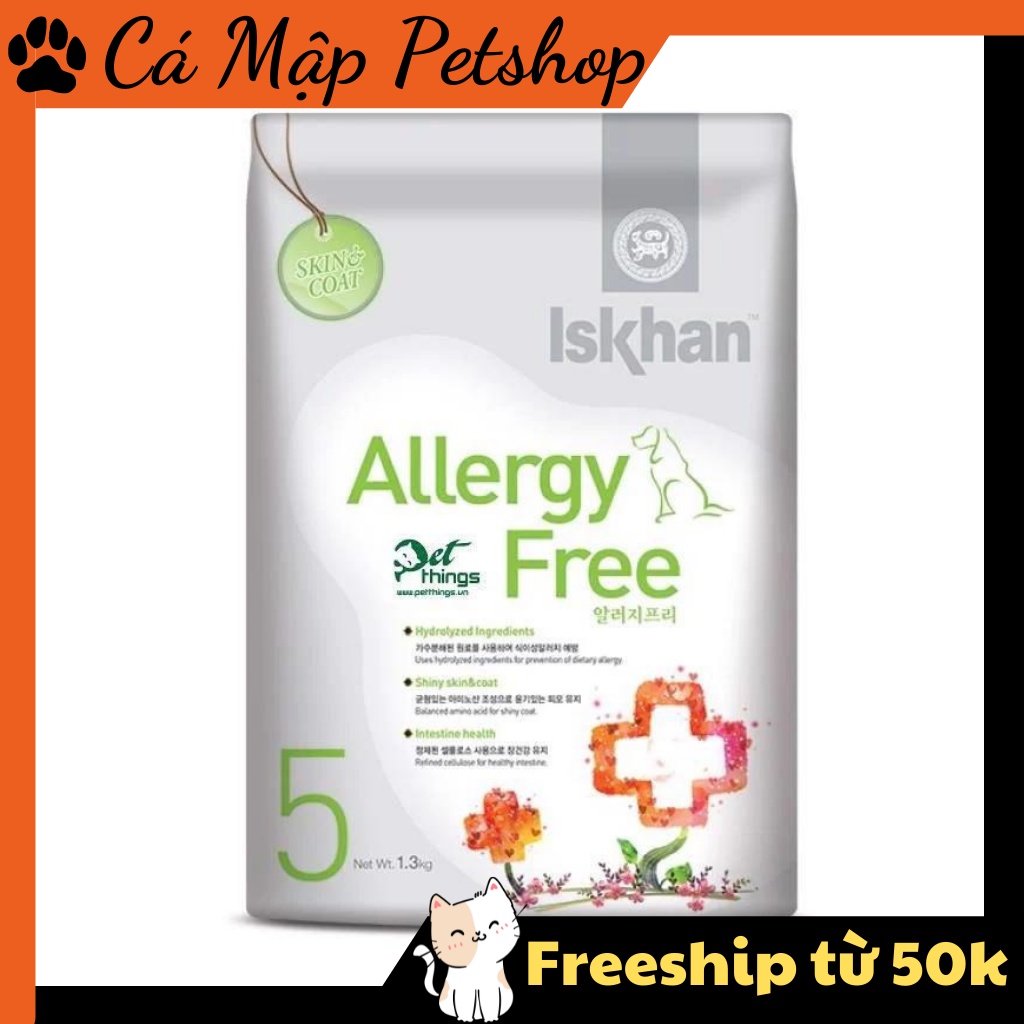 Hạt cho chó Iskhan Allergy Free ngăn ngừa viêm da, dị ứng cho chó