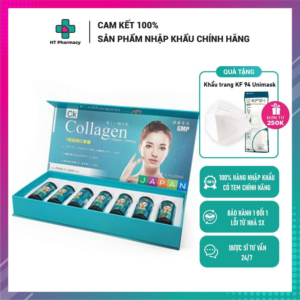 Collagen CK dạng chai nước uống - Làm đẹp da, chống lão hóa - Nhật Bản (Hộp 7 chai x 30ml)