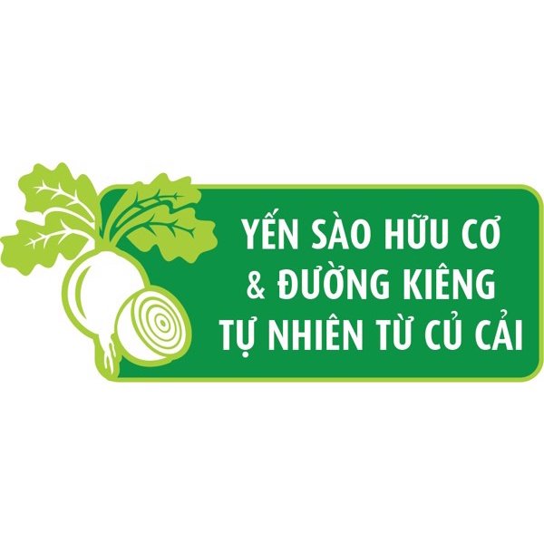 [LỐC 5 TẶNG 1] Nước Yến Sào Chưng Đường Kiêng Củ Cải Green Bird NUTRINEST hũ 72g