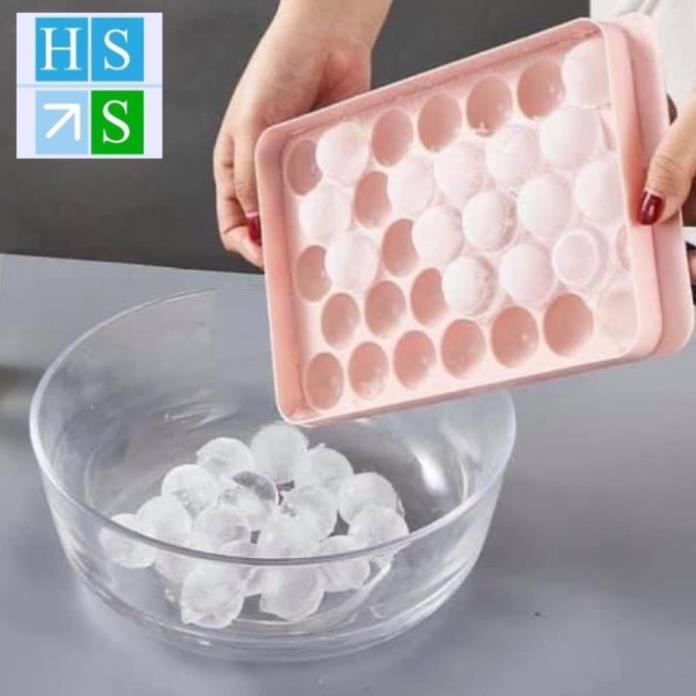 KHAY LÀM ĐÁ bi tròn  khuôn kem hoa quả trái cây khuôn làm thạch rau câu độc đáo tiện dụng - HS Shop Đà Nẵng