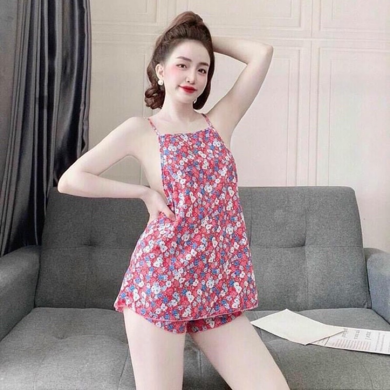 Đồ bộ,đồ ngủ yếm sexy vải lụa hàn cực đẹp | BigBuy360 - bigbuy360.vn