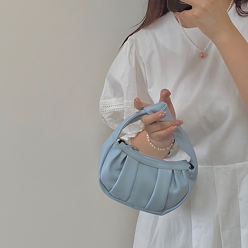 IELGY Túi Đeo Chéo Màu Trơn Dễ Thương Cho Nữ