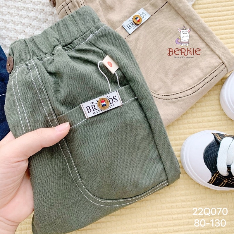 Quần bé trai Bernie line trần chỉ nổi cho bé từ 9-22kg-22Q070