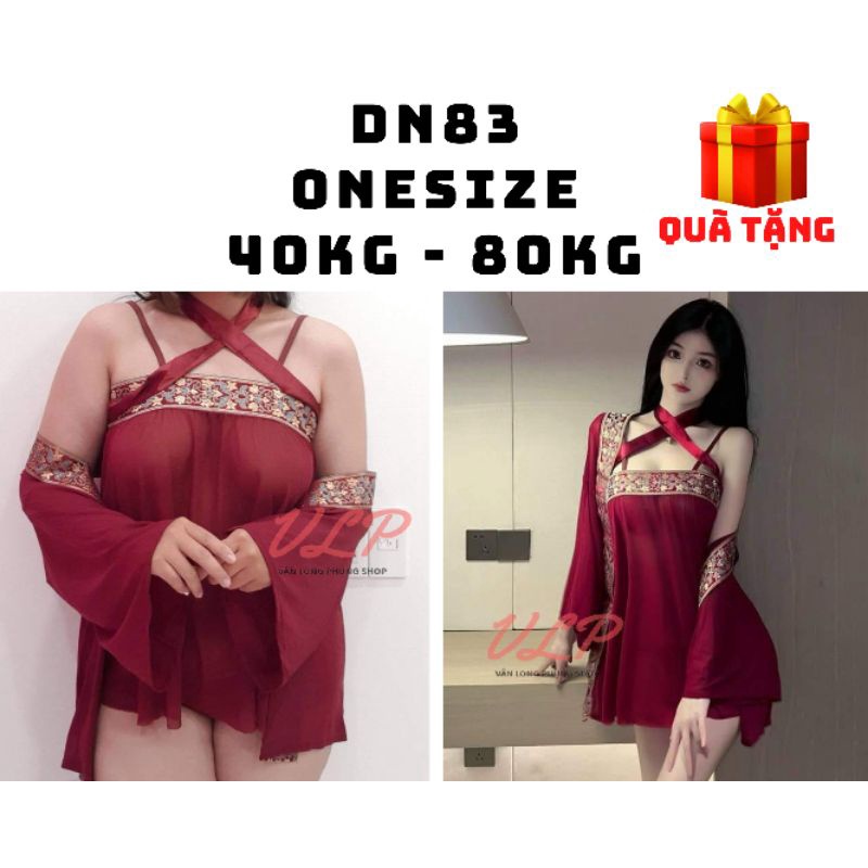 _DN83_bộ cosplay váy ngủ kèm choàng phong cách trung hoa sexy